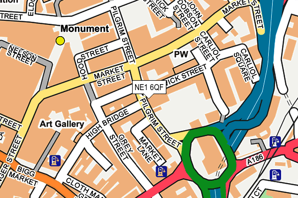 NE1 6QF map - OS OpenMap – Local (Ordnance Survey) NE1 6QF map - OS OpenMap – Local (Ordnance Survey)