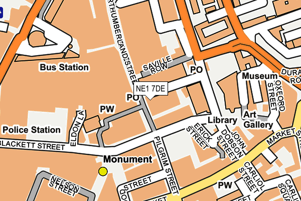 NE1 7DE map - OS OpenMap – Local (Ordnance Survey) NE1 7DE map - OS OpenMap – Local (Ordnance Survey)