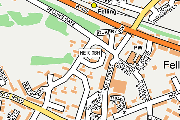 NE10 0BH map - OS OpenMap – Local (Ordnance Survey) NE10 0BH map - OS OpenMap – Local (Ordnance Survey)