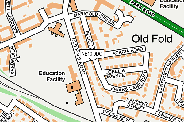 NE10 0DQ map - OS OpenMap – Local (Ordnance Survey) NE10 0DQ map - OS OpenMap – Local (Ordnance Survey)