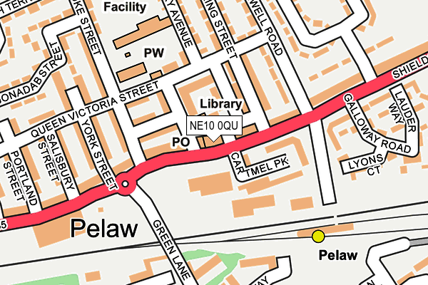 NE10 0QU map - OS OpenMap – Local (Ordnance Survey) NE10 0QU map - OS OpenMap – Local (Ordnance Survey)