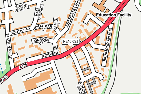 NE10 0SJ map - OS OpenMap – Local (Ordnance Survey) NE10 0SJ map - OS OpenMap – Local (Ordnance Survey)