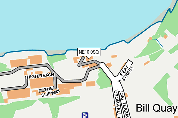 NE10 0SQ map - OS OpenMap – Local (Ordnance Survey)