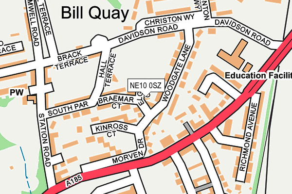 NE10 0SZ map - OS OpenMap – Local (Ordnance Survey) NE10 0SZ map - OS OpenMap – Local (Ordnance Survey)