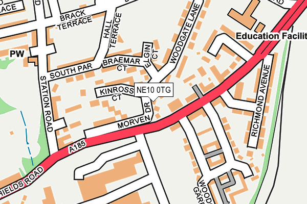 NE10 0TG map - OS OpenMap – Local (Ordnance Survey) NE10 0TG map - OS OpenMap – Local (Ordnance Survey)