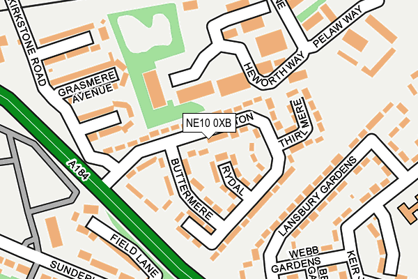 NE10 0XB map - OS OpenMap – Local (Ordnance Survey) NE10 0XB map - OS OpenMap – Local (Ordnance Survey)