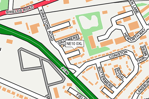 NE10 0XL map - OS OpenMap – Local (Ordnance Survey) NE10 0XL map - OS OpenMap – Local (Ordnance Survey)