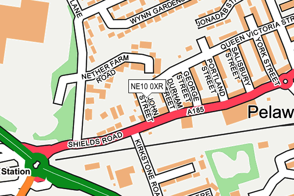 NE10 0XR map - OS OpenMap – Local (Ordnance Survey)