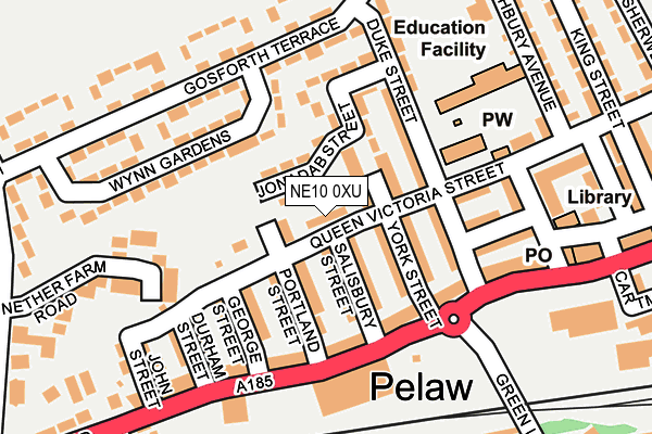 NE10 0XU map - OS OpenMap – Local (Ordnance Survey) NE10 0XU map - OS OpenMap – Local (Ordnance Survey)
