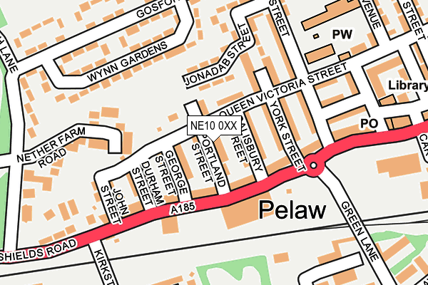NE10 0XX map - OS OpenMap – Local (Ordnance Survey)