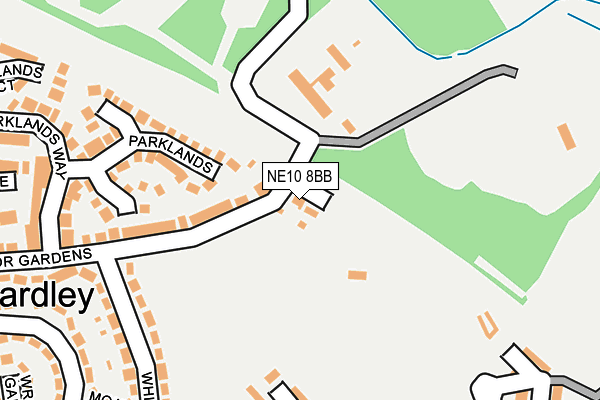 NE10 8BB map - OS OpenMap – Local (Ordnance Survey) NE10 8BB map - OS OpenMap – Local (Ordnance Survey)