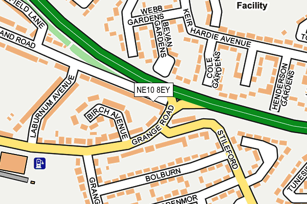 NE10 8EY map - OS OpenMap – Local (Ordnance Survey) NE10 8EY map - OS OpenMap – Local (Ordnance Survey)
