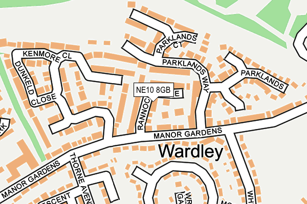 NE10 8GB map - OS OpenMap – Local (Ordnance Survey)