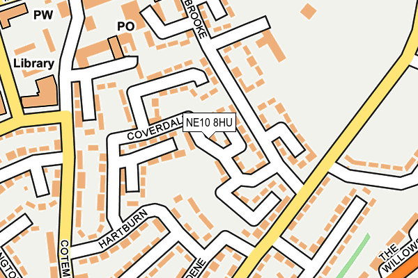 NE10 8HU map - OS OpenMap – Local (Ordnance Survey) NE10 8HU map - OS OpenMap – Local (Ordnance Survey)