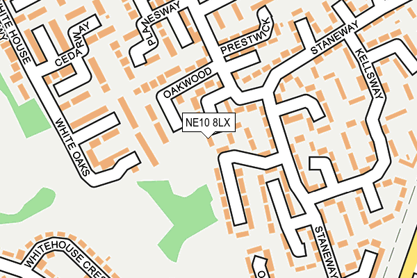 NE10 8LX map - OS OpenMap – Local (Ordnance Survey) NE10 8LX map - OS OpenMap – Local (Ordnance Survey)