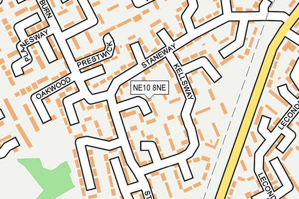 NE10 8NE map - OS OpenMap – Local (Ordnance Survey) NE10 8NE map - OS OpenMap – Local (Ordnance Survey)