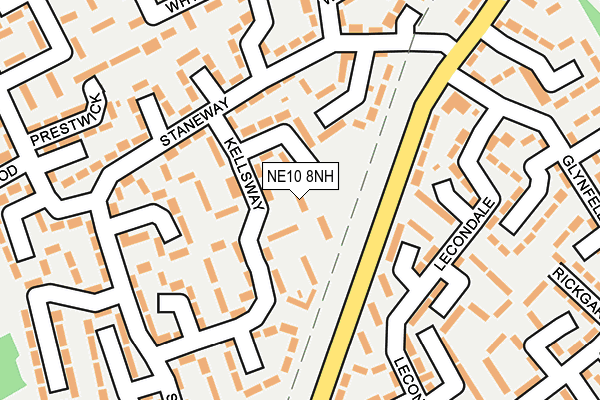 NE10 8NH map - OS OpenMap – Local (Ordnance Survey) NE10 8NH map - OS OpenMap – Local (Ordnance Survey)
