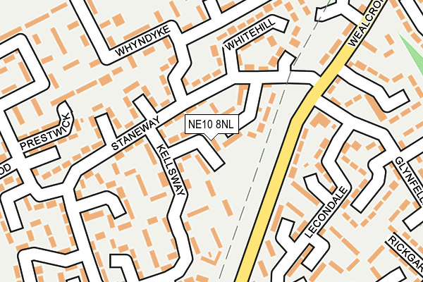 NE10 8NL map - OS OpenMap – Local (Ordnance Survey) NE10 8NL map - OS OpenMap – Local (Ordnance Survey)