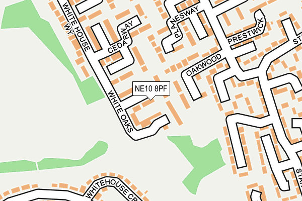 NE10 8PF map - OS OpenMap – Local (Ordnance Survey) NE10 8PF map - OS OpenMap – Local (Ordnance Survey)