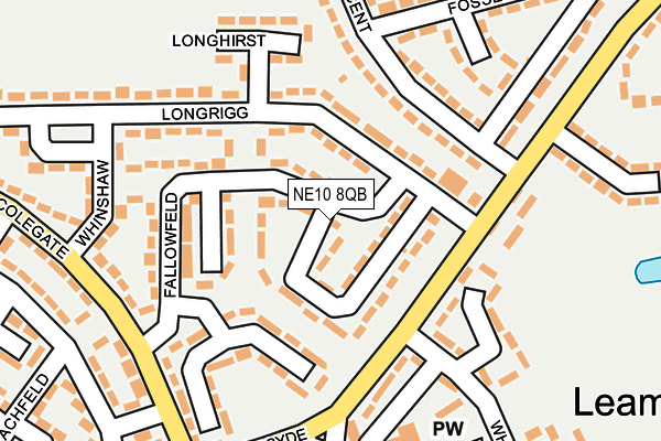 NE10 8QB map - OS OpenMap – Local (Ordnance Survey) NE10 8QB map - OS OpenMap – Local (Ordnance Survey)