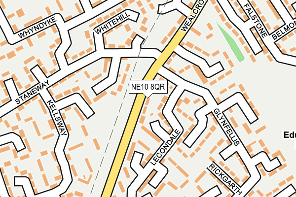NE10 8QR map - OS OpenMap – Local (Ordnance Survey) NE10 8QR map - OS OpenMap – Local (Ordnance Survey)