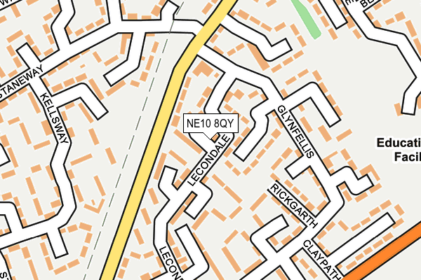 NE10 8QY map - OS OpenMap – Local (Ordnance Survey) NE10 8QY map - OS OpenMap – Local (Ordnance Survey)