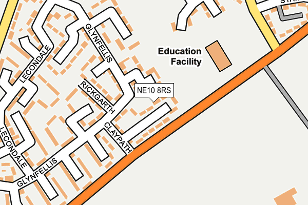 NE10 8RS map - OS OpenMap – Local (Ordnance Survey) NE10 8RS map - OS OpenMap – Local (Ordnance Survey)