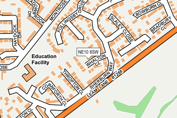 NE10 8SW map - OS OpenMap – Local (Ordnance Survey) NE10 8SW map - OS OpenMap – Local (Ordnance Survey)