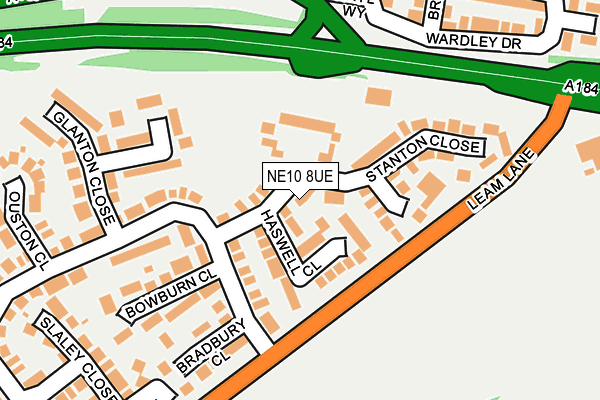 NE10 8UE map - OS OpenMap – Local (Ordnance Survey) NE10 8UE map - OS OpenMap – Local (Ordnance Survey)