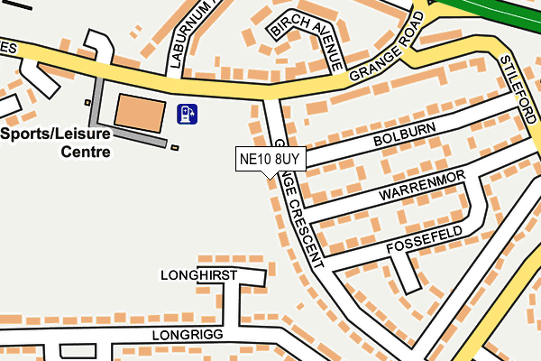 NE10 8UY map - OS OpenMap – Local (Ordnance Survey) NE10 8UY map - OS OpenMap – Local (Ordnance Survey)