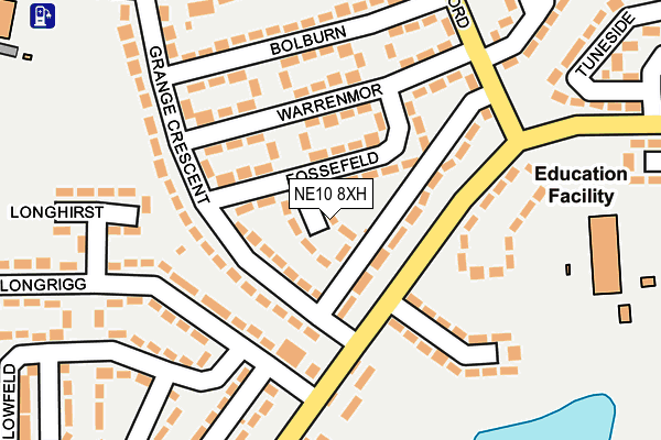 NE10 8XH map - OS OpenMap – Local (Ordnance Survey) NE10 8XH map - OS OpenMap – Local (Ordnance Survey)