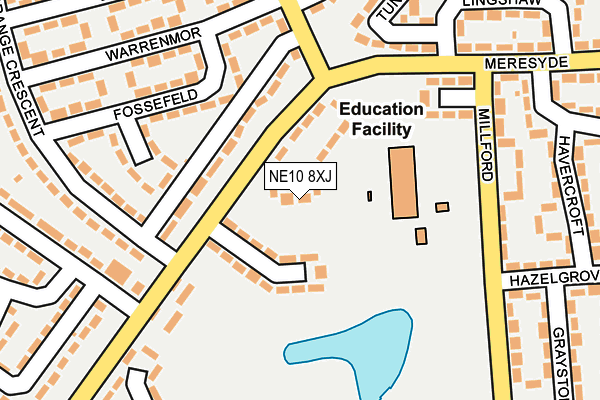NE10 8XJ map - OS OpenMap – Local (Ordnance Survey) NE10 8XJ map - OS OpenMap – Local (Ordnance Survey)