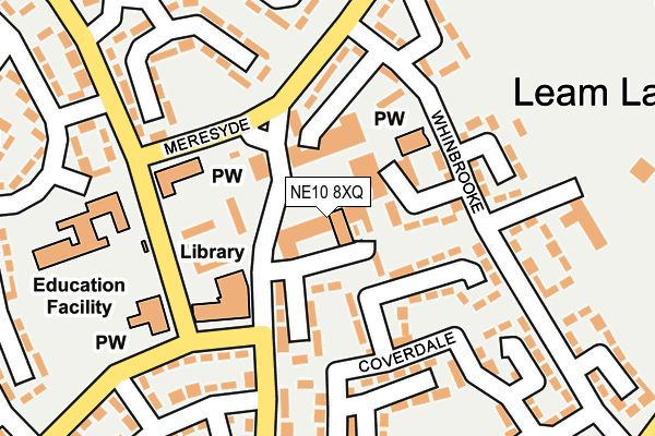 NE10 8XQ map - OS OpenMap – Local (Ordnance Survey) NE10 8XQ map - OS OpenMap – Local (Ordnance Survey)