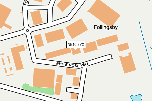 NE10 8YX map - OS OpenMap – Local (Ordnance Survey) NE10 8YX map - OS OpenMap – Local (Ordnance Survey)