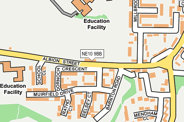 NE10 9BB map - OS OpenMap – Local (Ordnance Survey) NE10 9BB map - OS OpenMap – Local (Ordnance Survey)