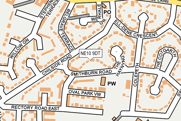 NE10 9DT map - OS OpenMap – Local (Ordnance Survey) NE10 9DT map - OS OpenMap – Local (Ordnance Survey)