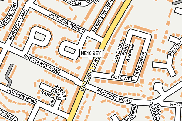 NE10 9EY map - OS OpenMap – Local (Ordnance Survey) NE10 9EY map - OS OpenMap – Local (Ordnance Survey)