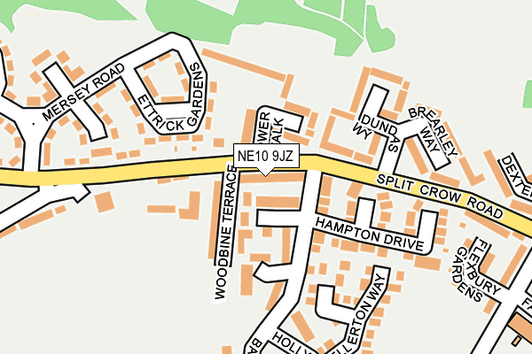 NE10 9JZ map - OS OpenMap – Local (Ordnance Survey) NE10 9JZ map - OS OpenMap – Local (Ordnance Survey)