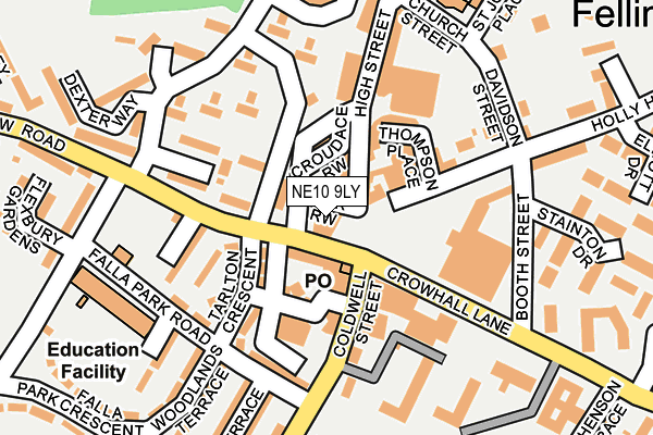 NE10 9LY map - OS OpenMap – Local (Ordnance Survey) NE10 9LY map - OS OpenMap – Local (Ordnance Survey)