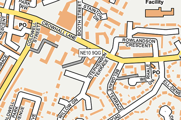 NE10 9QG map - OS OpenMap – Local (Ordnance Survey) NE10 9QG map - OS OpenMap – Local (Ordnance Survey)