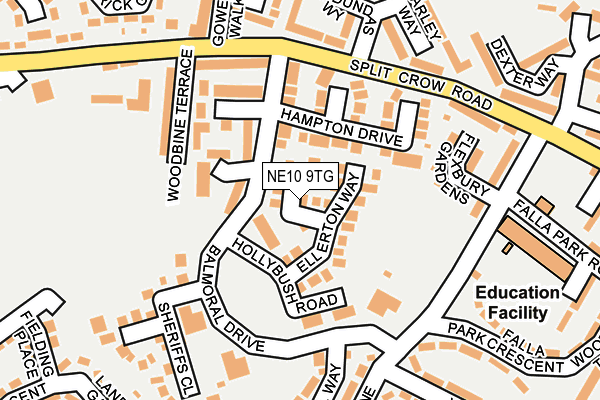 NE10 9TG map - OS OpenMap – Local (Ordnance Survey) NE10 9TG map - OS OpenMap – Local (Ordnance Survey)