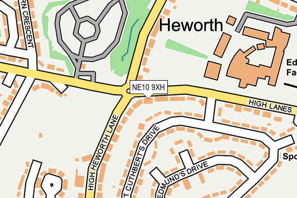 NE10 9XH map - OS OpenMap – Local (Ordnance Survey) NE10 9XH map - OS OpenMap – Local (Ordnance Survey)
