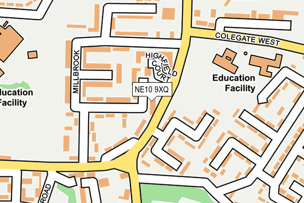 NE10 9XQ map - OS OpenMap – Local (Ordnance Survey) NE10 9XQ map - OS OpenMap – Local (Ordnance Survey)
