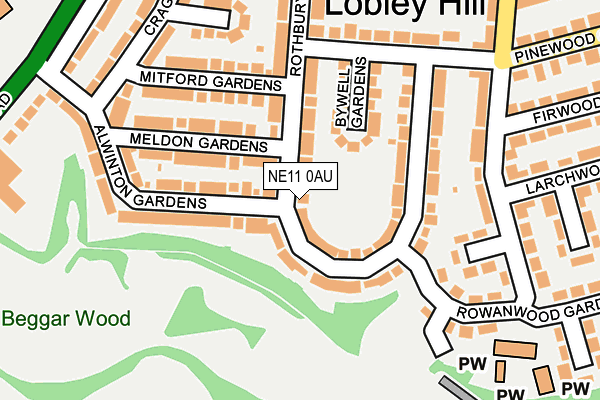 NE11 0AU map - OS OpenMap – Local (Ordnance Survey) NE11 0AU map - OS OpenMap – Local (Ordnance Survey)