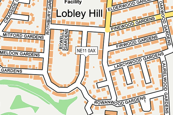 NE11 0AX map - OS OpenMap – Local (Ordnance Survey) NE11 0AX map - OS OpenMap – Local (Ordnance Survey)