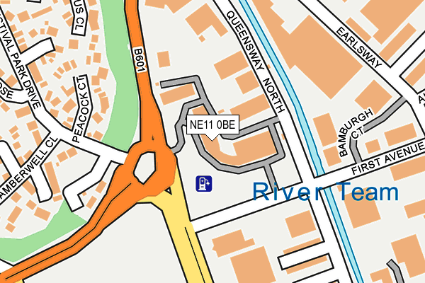 NE11 0BE map - OS OpenMap – Local (Ordnance Survey) NE11 0BE map - OS OpenMap – Local (Ordnance Survey)