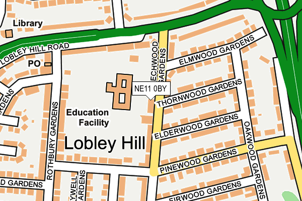 NE11 0BY map - OS OpenMap – Local (Ordnance Survey) NE11 0BY map - OS OpenMap – Local (Ordnance Survey)