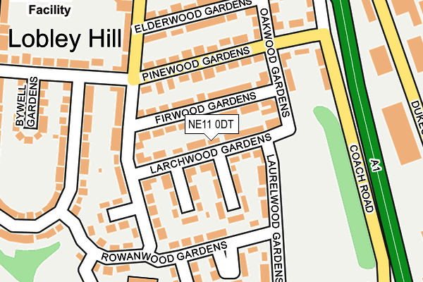 NE11 0DT map - OS OpenMap – Local (Ordnance Survey) NE11 0DT map - OS OpenMap – Local (Ordnance Survey)