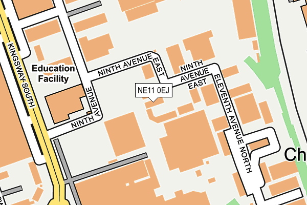 NE11 0EJ map - OS OpenMap – Local (Ordnance Survey) NE11 0EJ map - OS OpenMap – Local (Ordnance Survey)