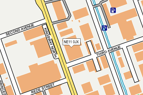 NE11 0JX map - OS OpenMap – Local (Ordnance Survey) NE11 0JX map - OS OpenMap – Local (Ordnance Survey)